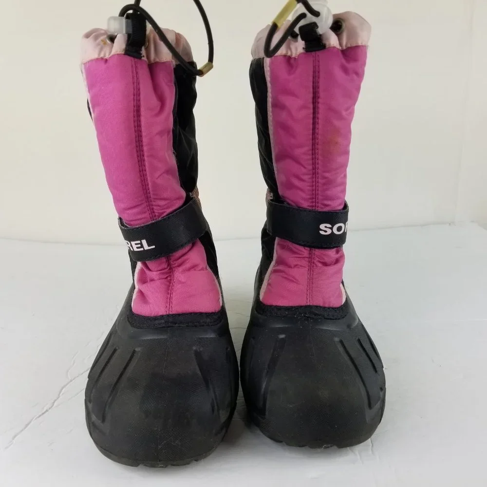 Sorel‎ Girls Sz 3 Pink Warm Winter Show Boots Insulated Waterproof